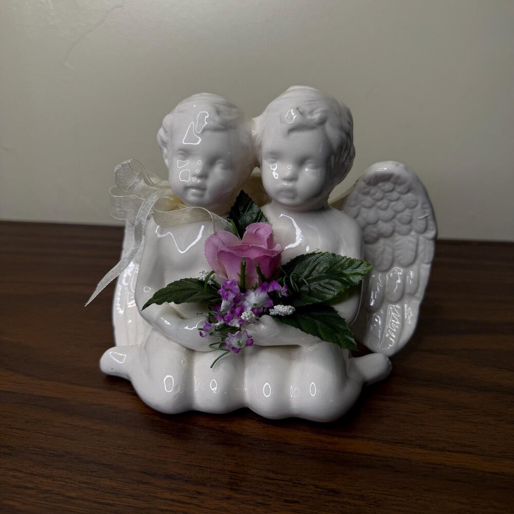 Vintage Angels Figures Ceramic Figurine